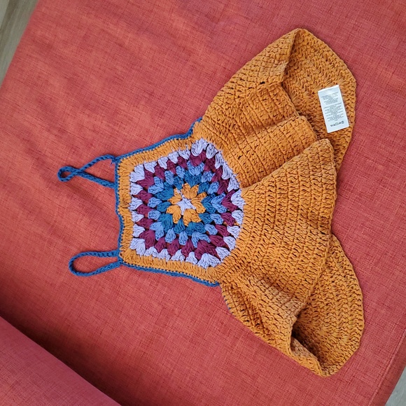 NWOT Free People Bella Crochet Top - Picture 6 of 13